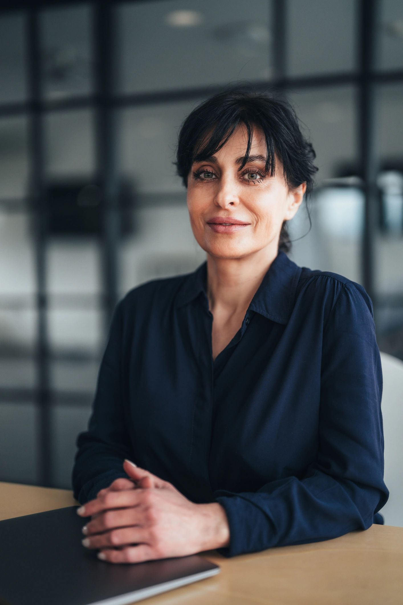 Professional consultant working in a modern office